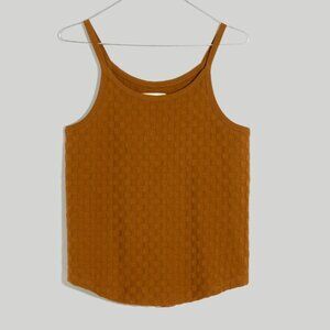 Madewell Cami Tank Top in Checkerboard Jacquard - Sepla - Size XL
